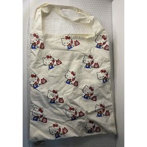 Sanrio Hello Kitty Telephone Large Divided Double Pocket Tote Bag 18" x 14" NWOT